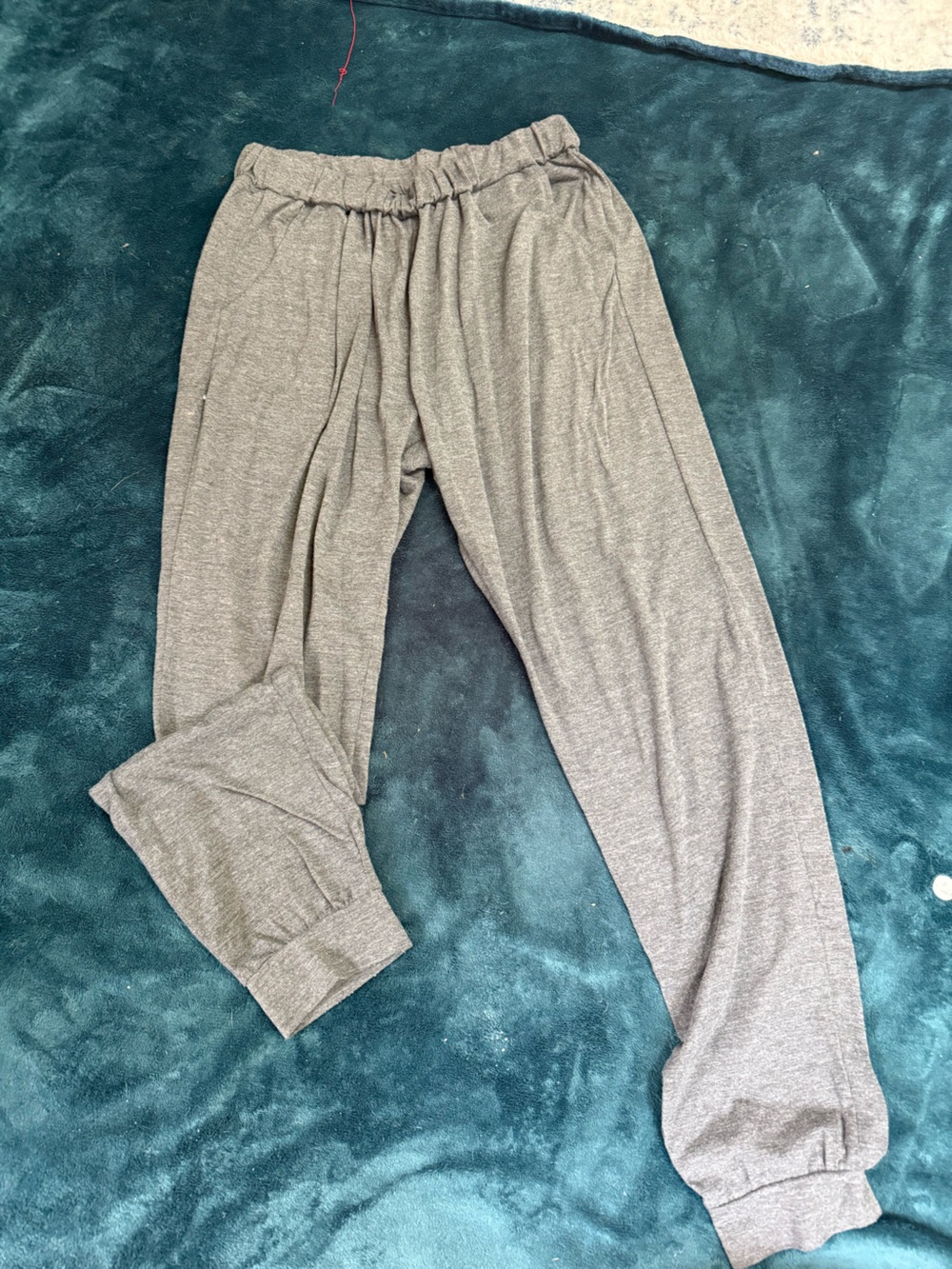 Women's Gray Stretch Knit Lounge Pants (L)